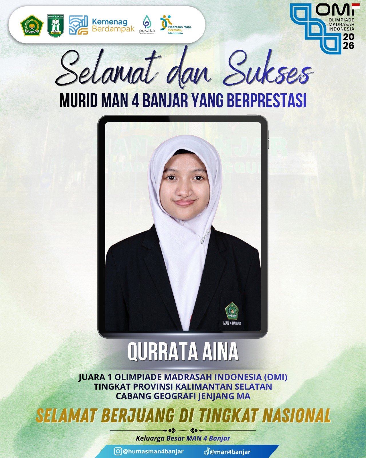 Olimpiade Madrasah Indonesia OMI Tingkat Nasinal